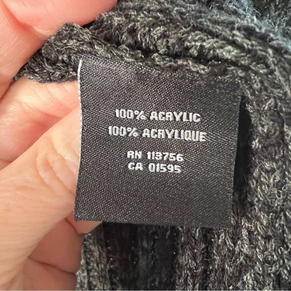 Say What? Open Front Black Charcoal Cardigan - Picture 5 of 7